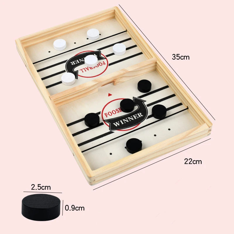 Table Hockey Paced Sling Puck Board Game