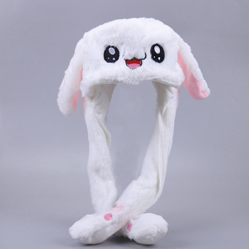 1PC Rabbit Hat Plush Can Moving Bunny Ears Hat For Kids