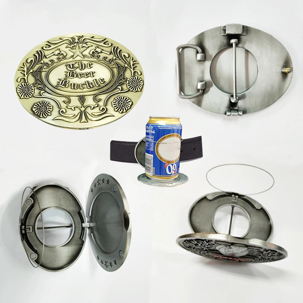 Belt Buckle Beer Holder