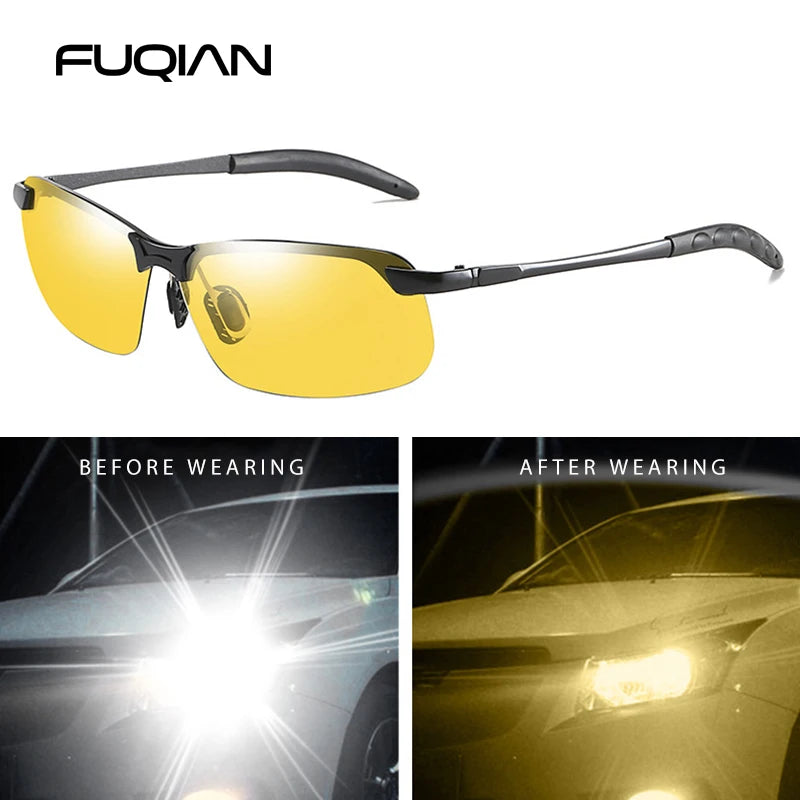 Polarized Sun Glasses For Male Night Vision Driving Sunglass