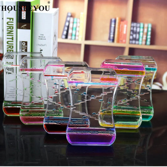 New Decompression Oil Leak Two-color Crystal Hourglass