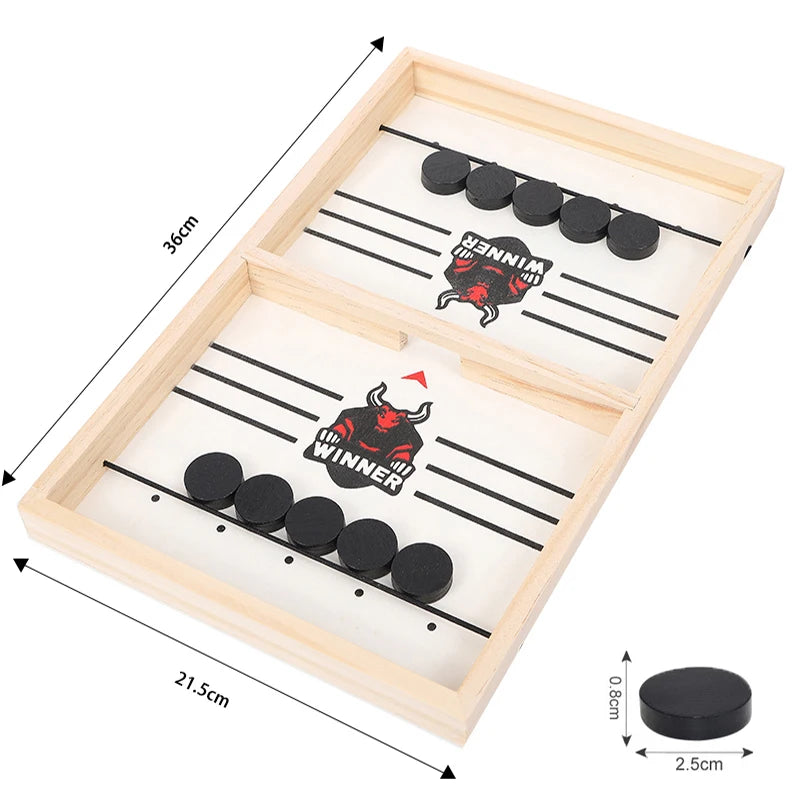 Table Hockey Paced Sling Puck Board Game