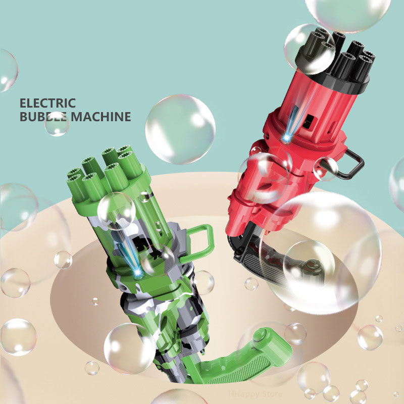 Kids Automatic Gatling Bubble Gun Toys