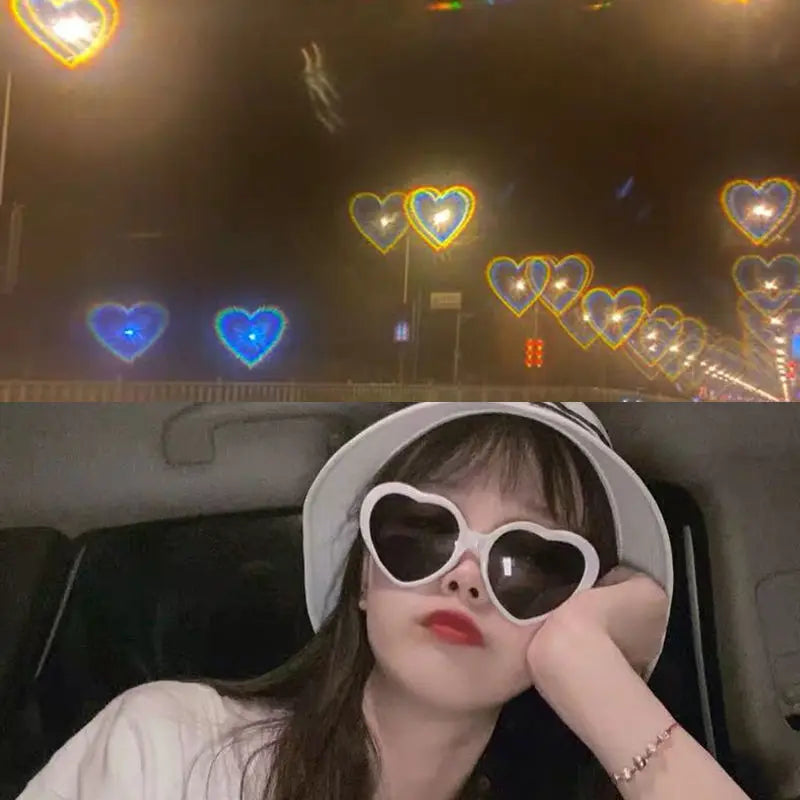 Love Heart Shaped Effects Glasses