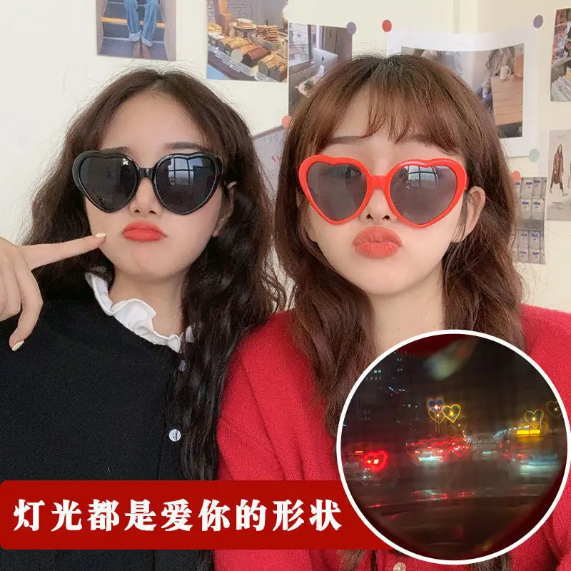 Love Heart Shaped Effects Glasses