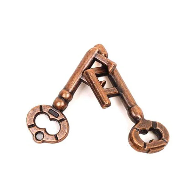 Key Lock Puzzles IQ Brain Teaser Toy For Adults Kids