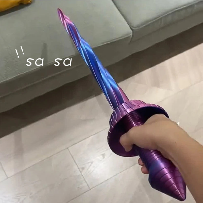 3D Gravity Telescopic Spiral Sword