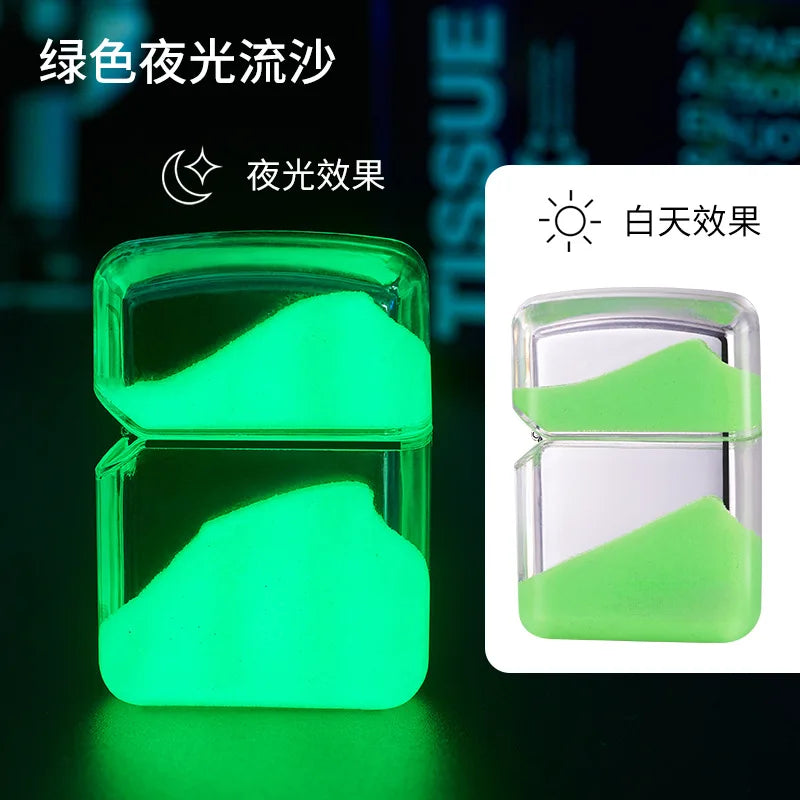 Cool Glowing Liquid Sand Lighter