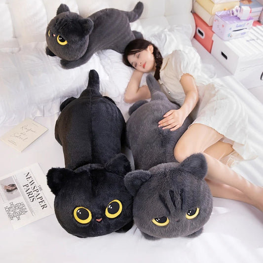 50/70/90cm Cute Black Cat Pillow