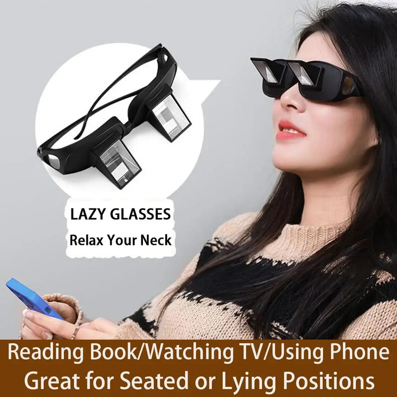 Lazy Reading Glasses Prismatic Periscope Horizontal Glasses