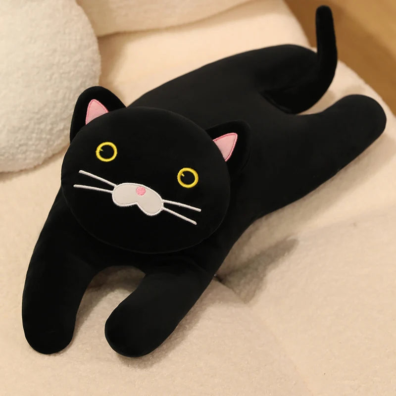 30/50/70cm Lying Posture Cat Plush Throw Pillow