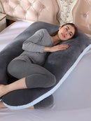 U Shaped Soft Fleece Pregnant Pillow