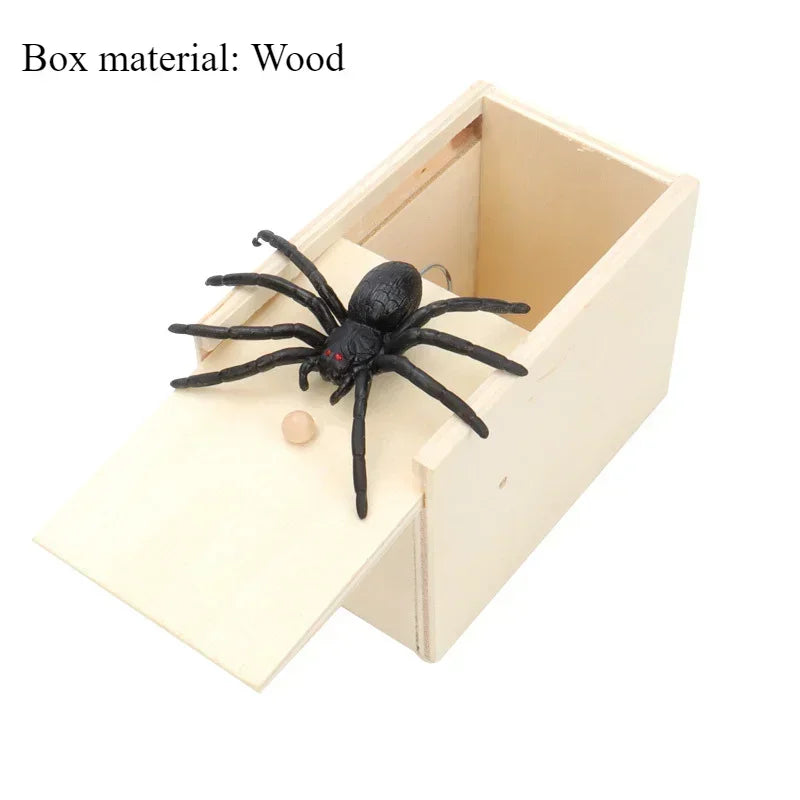 Spider Funny Scare Wooden Hidden Box Prank