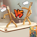 DIY Small Bamboo Man Two Player Battle Fun Interactive Party Games