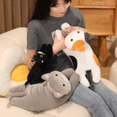 30/50/70cm Lying Posture Cat Plush Throw Pillow