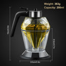 200ml Honey Dispenser Diamond Shaped Glass Oil Dispenser