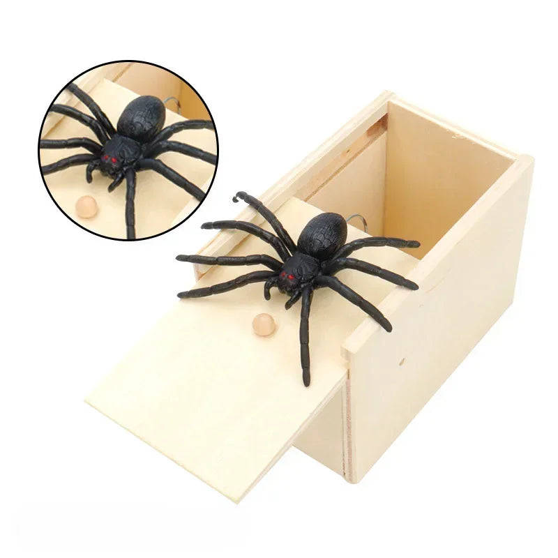 Spider Funny Scare Wooden Hidden Box Prank