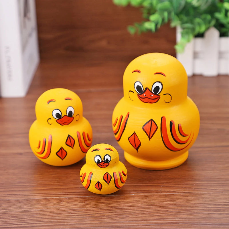 10 Layers Handmade Hand-painted Arts Crafts Yellow Duck