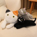 30/50/70cm Lying Posture Cat Plush Throw Pillow