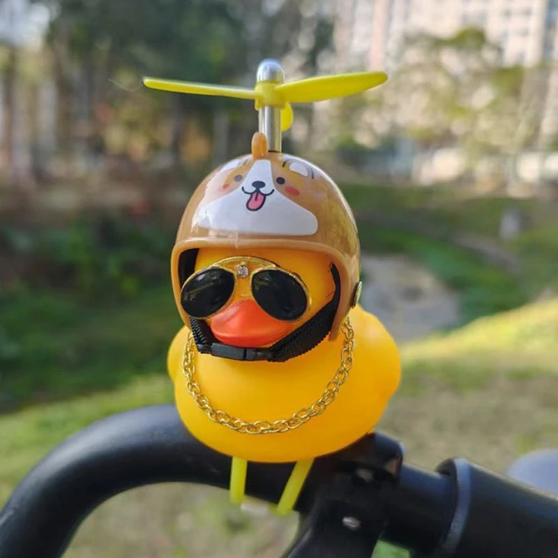Bike Ornament Bicycle Horns Squeeze Rubber Duck