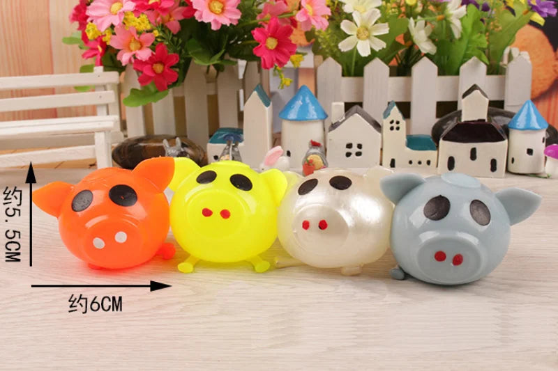 1Pcs Jello Pig Cute Anti Stress Fidget Splat Water  Ball