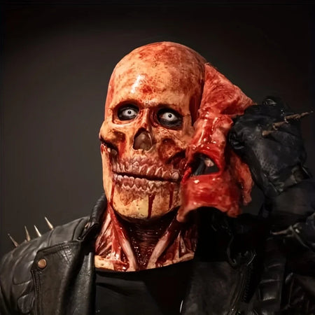 Unique Double Layers Skull Latex Mask