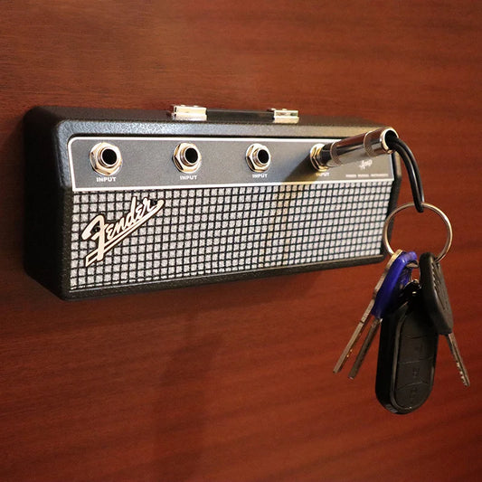 Music Key Storage Frame Fender Guitar Wall Mount Key Ring Holder