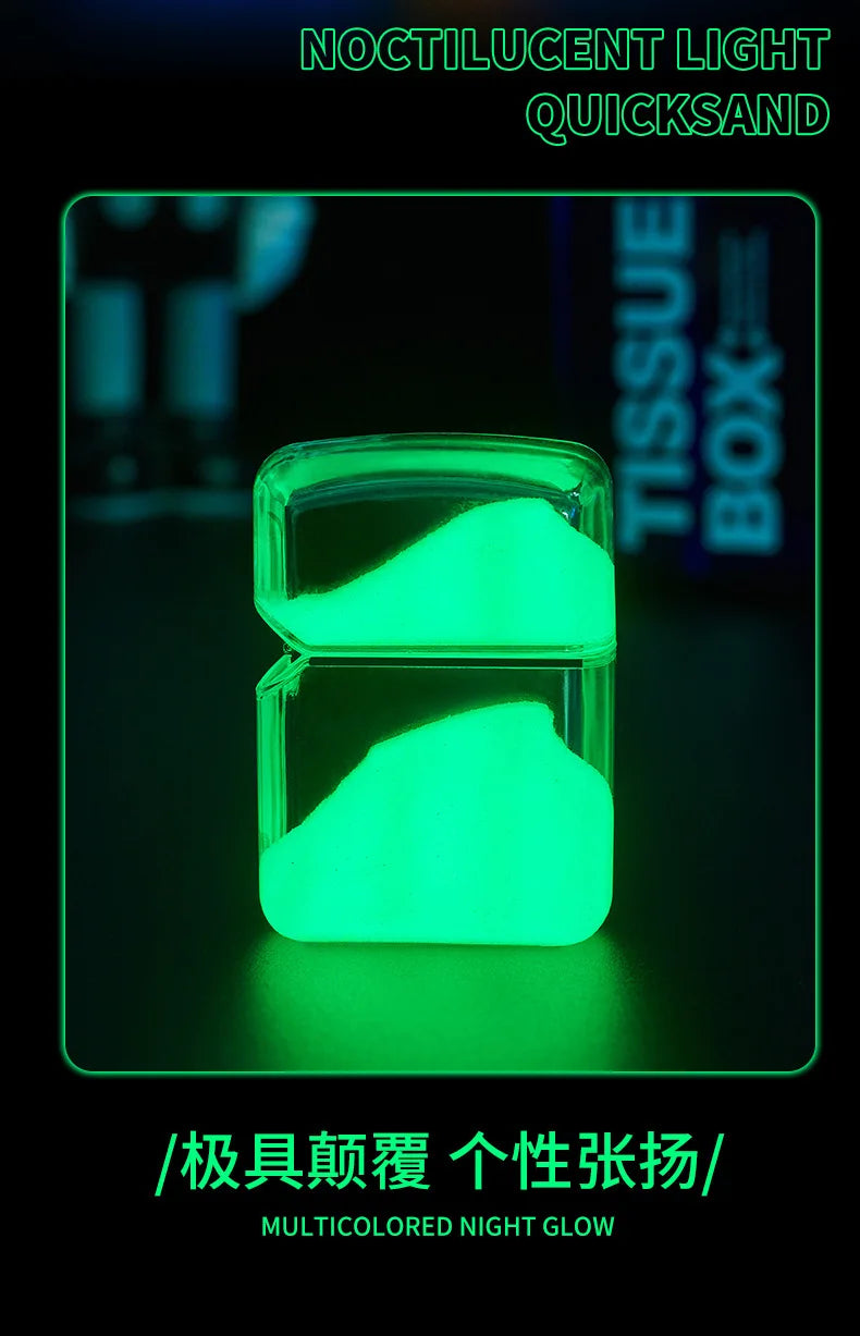 Cool Glowing Liquid Sand Lighter