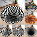 3D Vortex Optical Illusion Rugs