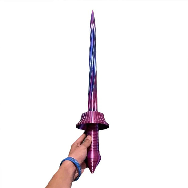 3D Gravity Telescopic Spiral Sword