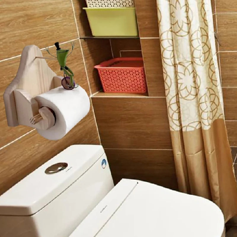 Creative Frog Riding Bicycle Toilet Paper Holder