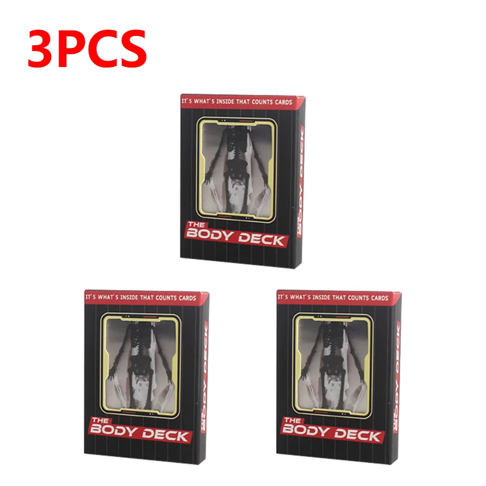 1-3PCS Human Anatomy Poker Cards