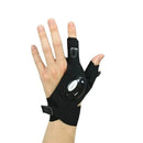 LED Flashlight Luminous Running Gloves