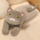 30/50/70cm Lying Posture Cat Plush Throw Pillow