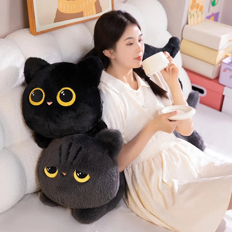 50/70/90cm Cute Black Cat Pillow