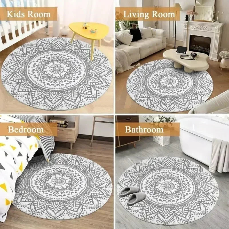 3D Vortex Optical Illusion Rugs