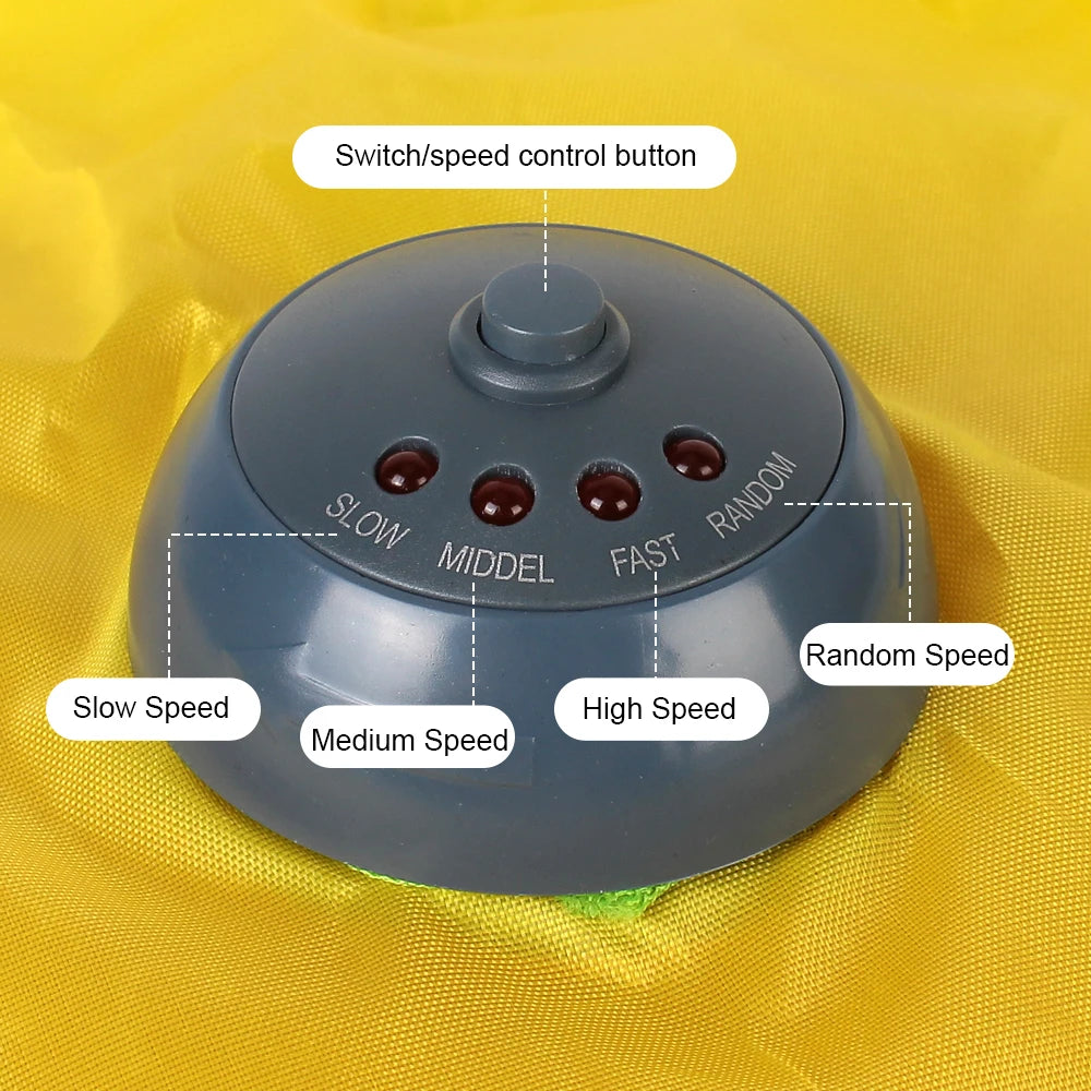 Mouse Fabric Moving Feather Interactive Pet Toy For Cat