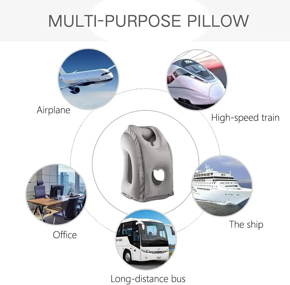 PVC Inflatable Travel Pillow