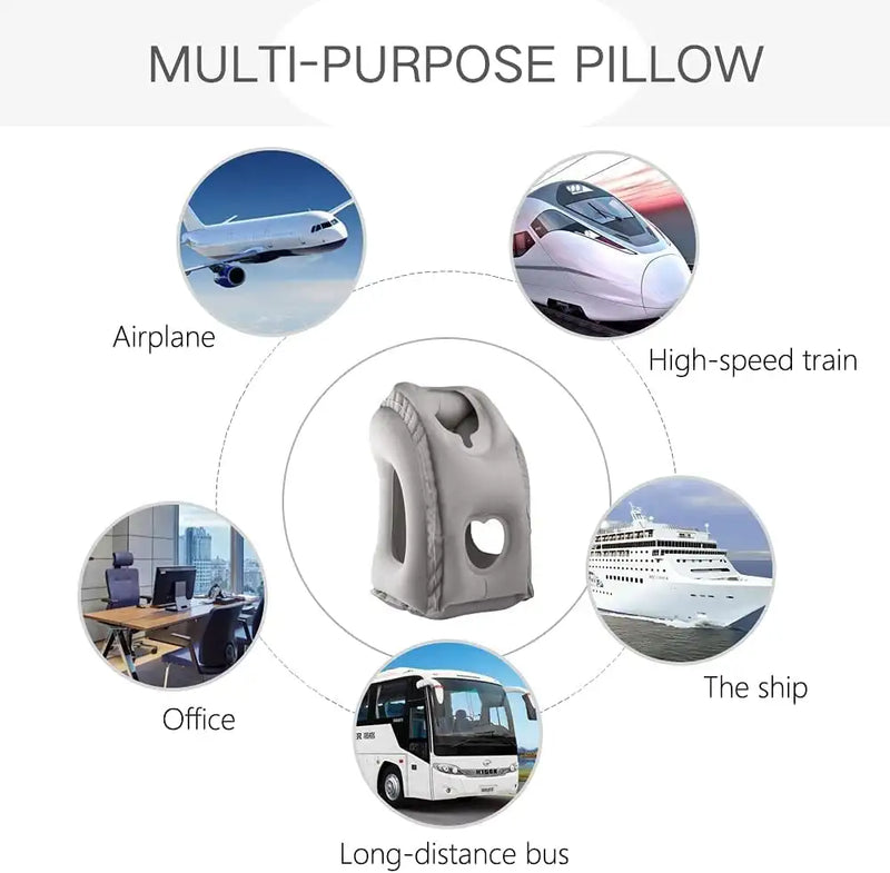 PVC Inflatable Travel Pillow