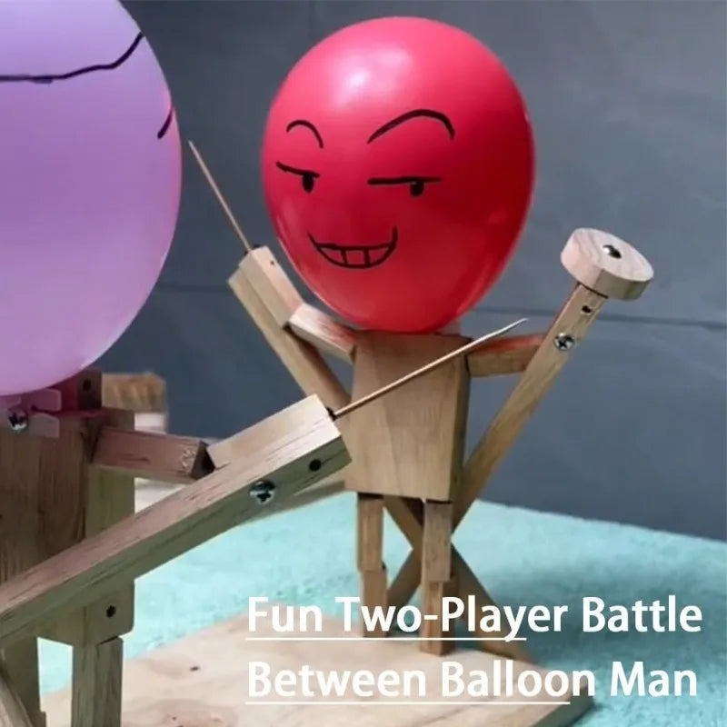 Balloon Bamboo Man Battle Wooden Fighter Game