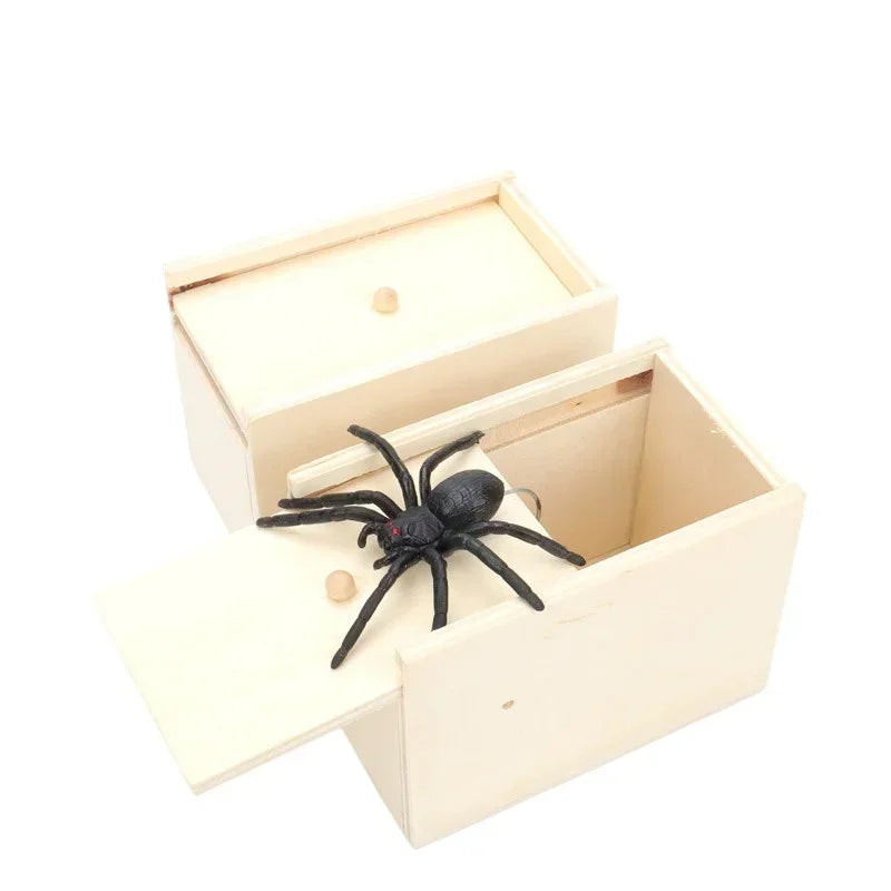 Spider Funny Scare Wooden Hidden Box Prank