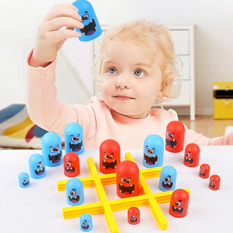 Tic Tac Toe Cartoon Board Game