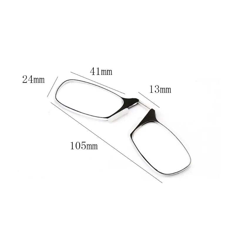 Nose Clip Reading Glasses Men Women Portable Hyperopia Glasses