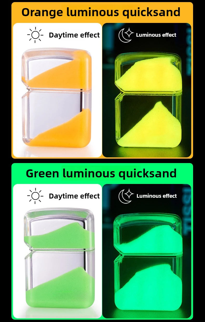 Cool Glowing Liquid Sand Lighter