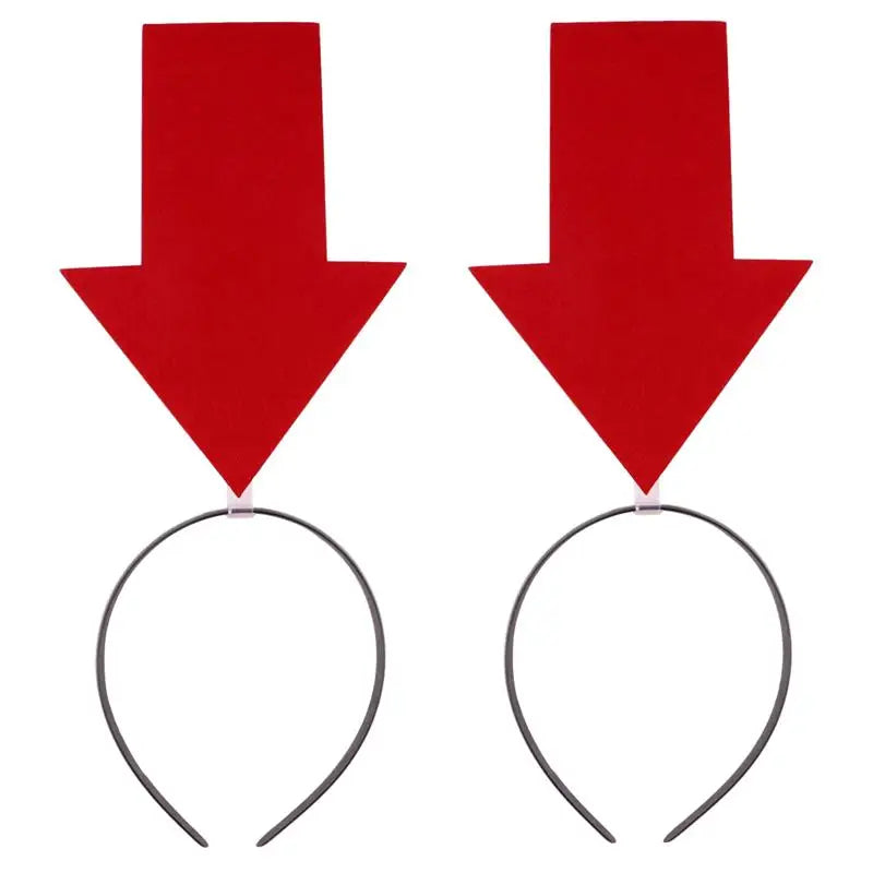 2pcs Creative Arrowhead Shape Headband