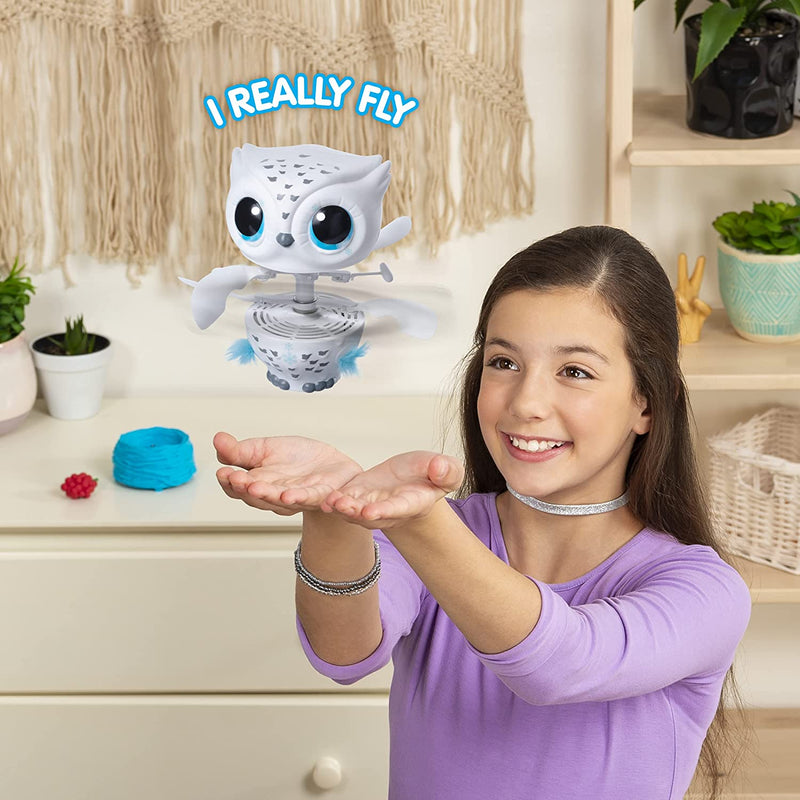 Owleez Flying Baby Owl Interactive Toys for Kids with Lights & Sounds