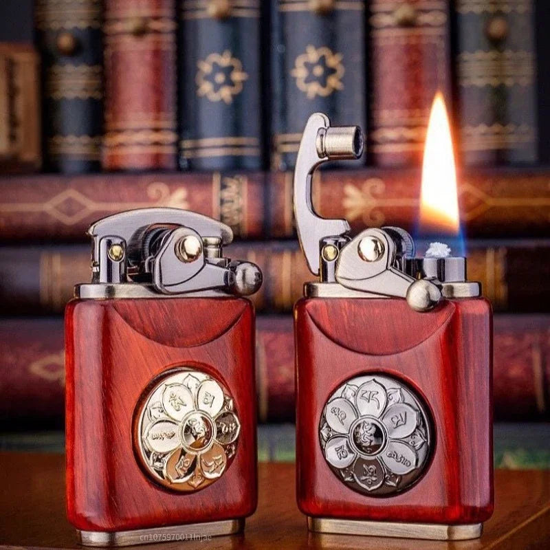 Rosewood Wooden Zorro Rocker Kerosene Lighter