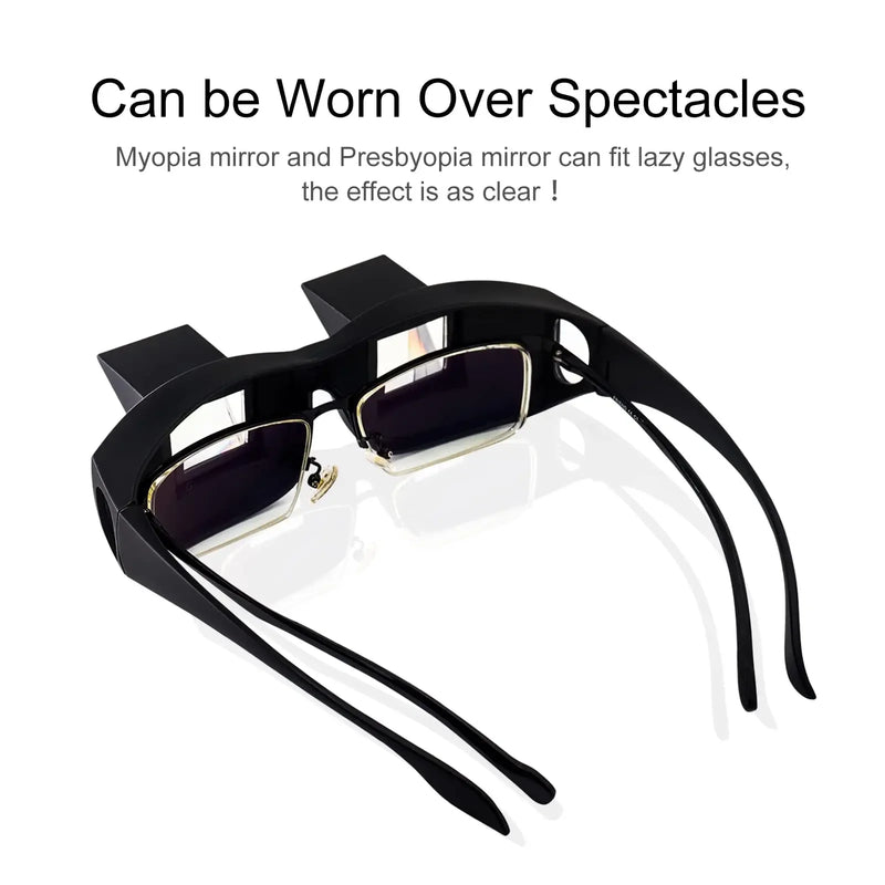 Lazy Reading Glasses Prismatic Periscope Horizontal Glasses