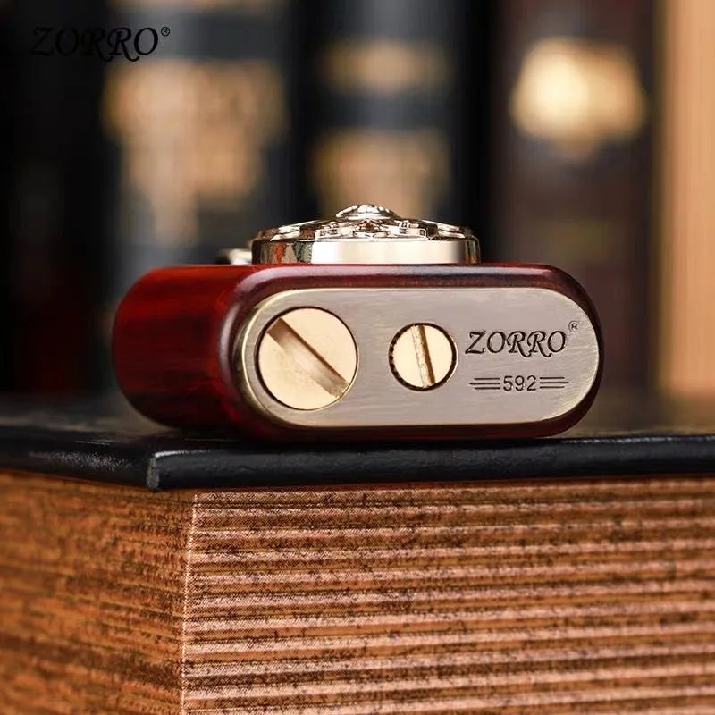 Rosewood Wooden Zorro Rocker Kerosene Lighter
