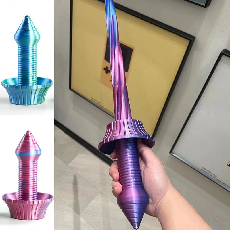 3D Gravity Telescopic Spiral Sword